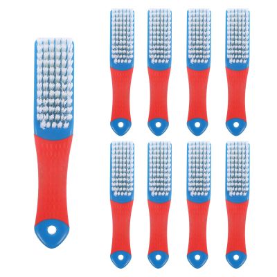 Holibanna 10pcs Shoe Cleaning Brushes Household Use with Soft Nylon Bristles and Ergonomic Abs Handles for Thorough Dirt Removal and Efficient Laundry Brush Cleaning