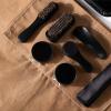 MQPALZKD Hotel Leather Shoes Oil Shoe Brush Set Soft Hair Horse Bristle Polishing Tool Black view 4
