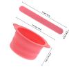 DRESSOOS 4pcs Silicone Wax Bowl Set for Hair Removal with Non-stick, Foldable Design and Reusable Silicone Wax Spatulas, for Home Use and Beauty Routine view 2
