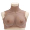 Teenpull Silicone Breasts Tanned Cup E with Cotton Filling Realistic Prosthesis for Theatre, Carnival, Halloween and Cosplay, Skin-Friendly Elastic view 2