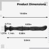 Shower Enema Douche Nozzle, Silicone Anal Douche with Spiral Texture and Multi-Size Beads, Enema Shower Hose Attachment for Personal Cleansing, Silicone Enema Cleaner, 9.6 in / 24.5 cm view 3