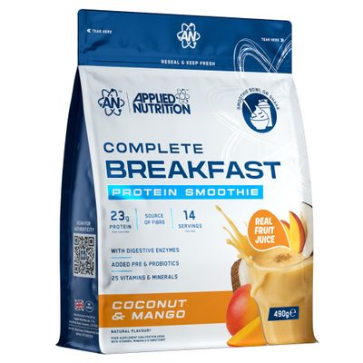 Applied Nutrition - Complete Breakfast Smoothie - 23g Protein - Best Breakfast Shake - Best Protein Smoothie - Daily Nutrition Support - (490g 14 Servings) (Coconut & Mango)