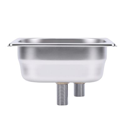 Walmeck Pitcher Rinser Time Labor Saving Stainless Steel Embedded Automatic Cup Washer for Home Commercial Use (Silver)