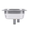 Walmeck Pitcher Rinser Time Labor Saving Stainless Steel Embedded Automatic Cup Washer for Home Commercial Use (Silver) view 1