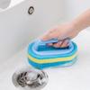 MQPALZKD Handle Sponge Brush Kitchen Bathroom Cleaning Plastic view 3