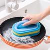 MQPALZKD Handle Sponge Brush Kitchen Bathroom Cleaning Plastic view 4