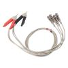 EasyByMall Four-Terminal LCR Test Lead with Banana and Alligator Clip, High Precision Probe for DC Low Resistance and Capacitance Measurement view 3