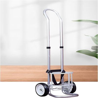 Oxygen Tank Cart with 23.5cm Cylinder Rack, Portable Rolling Trolley for Home Use, Holds Small Cylinders