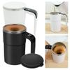 NINMORTH Rechargeable Self Stirring Coffee Cup, 380ml Electric Mixing Mug with 304 Stainless Steel, Portable USB-C Protein Shaker Bottle for Home Office Travel, White view 1