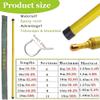 Insulated Telescopic Measuring Pole, Telescopic Fiberglass Pole, Non-Conductive Insulation Tool for Live Line Work, Telecom Tower Measurement, Tree Height, Substation Maintenance,Yellow,12m view 2