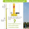 Insulated Telescopic Measuring Pole, Telescopic Fiberglass Pole, Non-Conductive Insulation Tool for Live Line Work, Telecom Tower Measurement, Tree Height, Substation Maintenance,Yellow,12m view 3