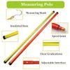 Insulated Telescopic Measuring Pole, Telescopic Fiberglass Pole, Non-Conductive Insulation Tool for Live Line Work, Telecom Tower Measurement, Tree Height, Substation Maintenance,Yellow,12m view 4