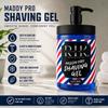 Maddy Pro Premium Shaving Gel, Azure, Clear Transparent Formula, Smooth Razor Glide, with Pump, 1000ml (Pack of 06) view 2