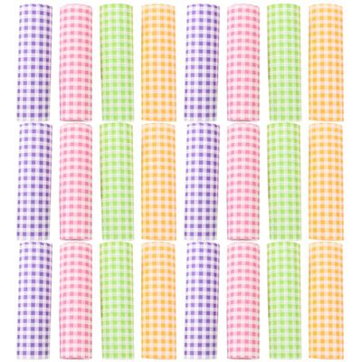 iplusmile Checkered Baking Paper 400pcs 7-inch Wood Pulp Sheets Oil Proof Wraps for Sandwiches in Catering Industry and Picnics