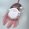 Jazuaiao Christmas Countdown Calendar with 24 Cane Candy Santa Shape 24 Days Until Wall Calendar for Front Door Decorations Wooden Cane Candy Ornament view 3