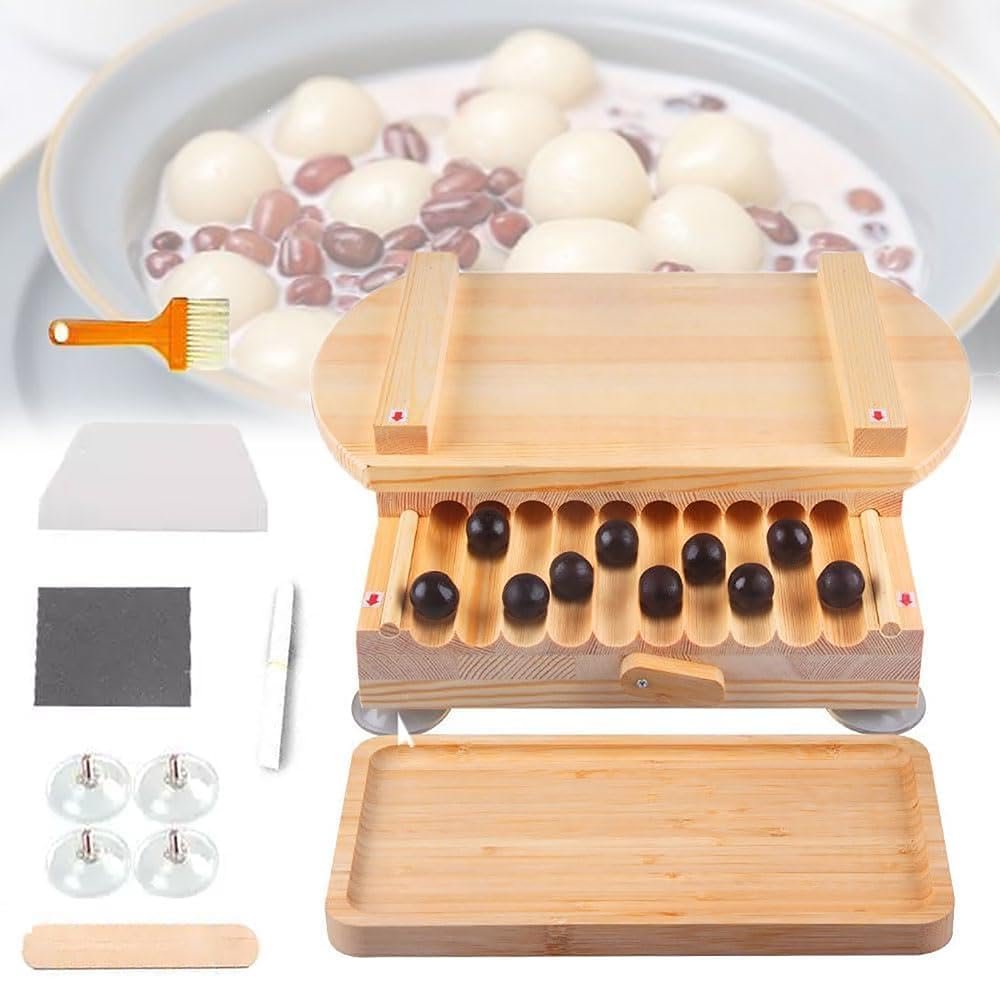 Tapioca Pearl Maker Machine, DIY Tool with Double Positioning Column & Reinforced Board for Homemade Bubble Tea, Easy to Use, Perfect for DIY Bubble Tea Lovers