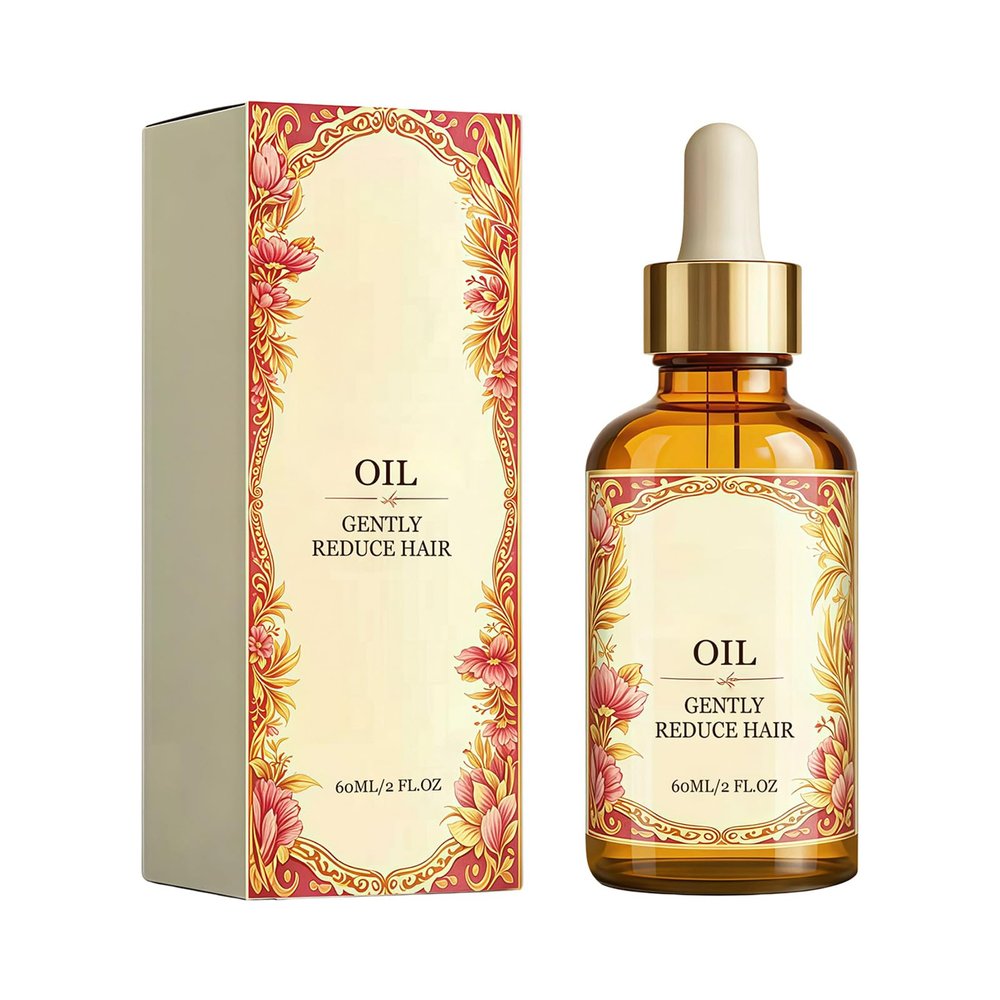 60ML Vegetal Blend Hair Remover Oil for Smooth Feel and Easy Application Perfect for Home Use Hair Removal