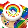 Victoria Sponge Pride Month 2026 Cake - A delicious traditional vanilla sponge cake with buttercream and a rich apple and raspberry jam, serves 10-12 portions. By bakerdays. view 2
