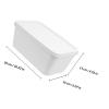 Artibetter 2pcs 3 Litres Plastic Ice Cream Storage Tubs, Stackable Freezer Ice Cream Boxes for Convenient Home Use and Storage, White Containers for Kitchen Organisation view 2