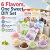 6 Flavor Homemade Ice Cream Mix Powder - DIY Sweet Cone Sundae Dessert Kit (6x50g) view 2