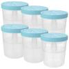 TOMETURE Moisture Absorber Boxes Blue 6pcs Reusable Plastic Unbreakable Dehumidifier Buckets with Sustainable Humidity Control for Closet and Wardrobe for Home Kitchen Bathroom view 1