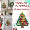 NVOQILIN Family Christmas Craft Activity Set 24 Paper Tree Decors Advent Calendars Ornament Christmas Craft Supplies Family Activity Set view 2
