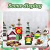 NVOQILIN Family Christmas Craft Activity Set 24 Paper Tree Decors Advent Calendars Ornament Christmas Craft Supplies Family Activity Set view 3