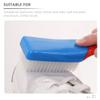 Tofficu Shoe and Laundry Cleaning Brush Set for Household Clothes and Footwear Cleaning Blue and Yellow Handle 6pcs with Hard Bristles, Plastic Handle Scrub Brushes Suitable for Shoes view 3