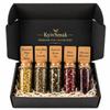 Premium Tea Gift Set 5 Loose Leaf Herbal & Green Teas in Glass Vials | Luxury Tea Sampler Gift Box | 30+ Cups | Gift for Women & Men view 1