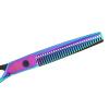 Barber Scissors Stainless Steel Hair Cutting Shears, Lightweight Ergonomic Mustache and Beard Trimming Scissors with Sharp Blades for Barbershop and Home Use (Thinning Scissor) view 2