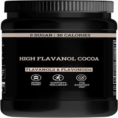 Flavanol Cocoa Powder, Enhances Blood Flow, Supports Nitric Oxide Production & Daily Physical Performance, Zero Sugar