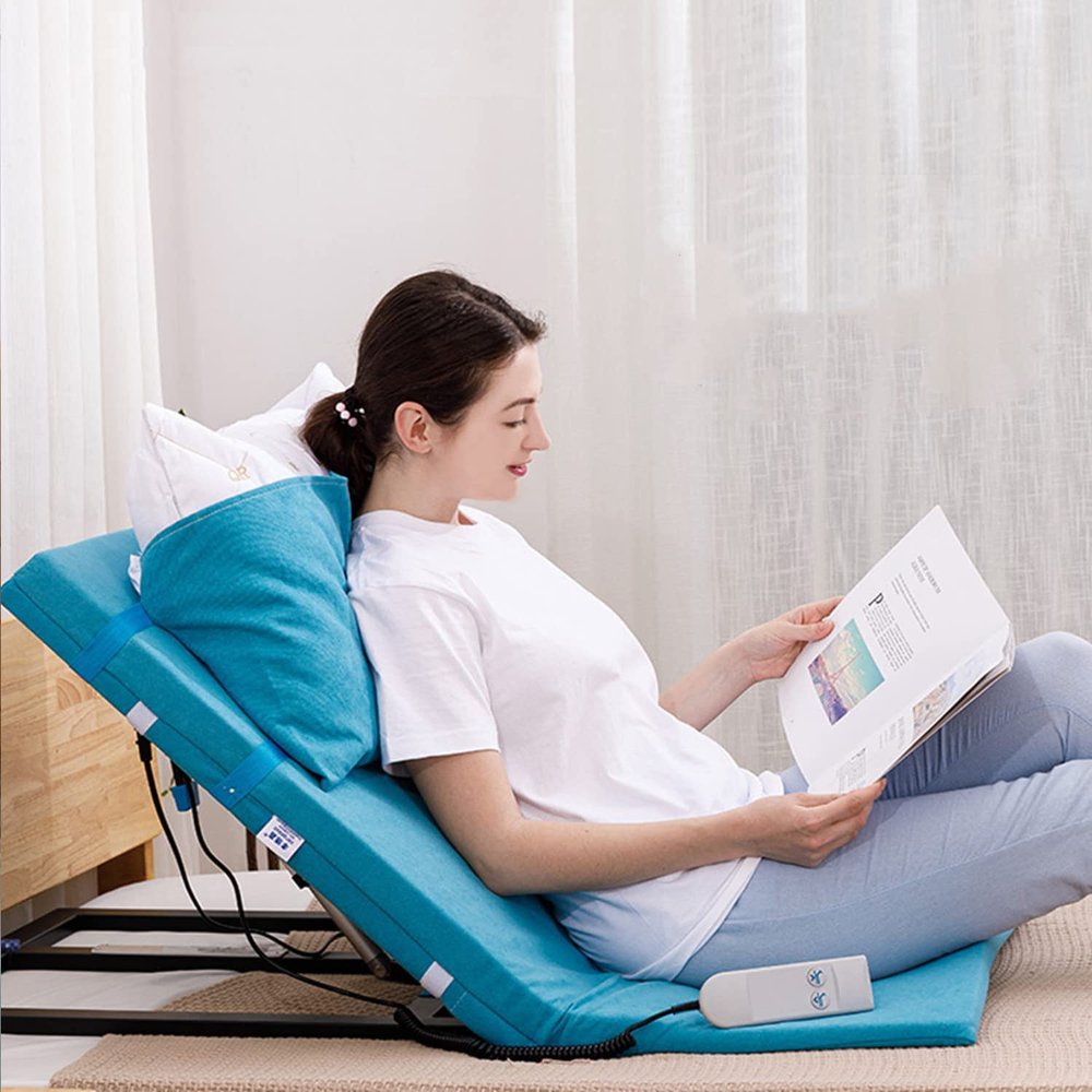 Adjustable Electric Backrest Lifter for Elderly, Portable Medical Sit-Up Support Pillow for Neck, Head, and Lumbar Relief, Ideal for Home Use