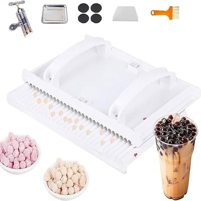Tapioca Pearl Maker Machine, 3-12mm DIY Tool for Homemade Snacks, Cassava Ball Forming Device for Cooking Projects, Easy to Use Rubbing Board for Taro Balls