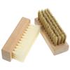 IMUSINICE Foot Washing Brush and Laundry Scrub Brush with Wooden Handles, 2pcs Hard and Soft Bristle Set for Home Clothes and Shoe Cleaning view 1