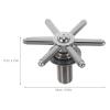 ibasenice Stainless Steel Glass Washer Rinser for Bar Use with Easy Installation and Quick Cleaning, Automatic Bottle Cup Rinser Suitable for Kitchen Sink and Home Bar view 2