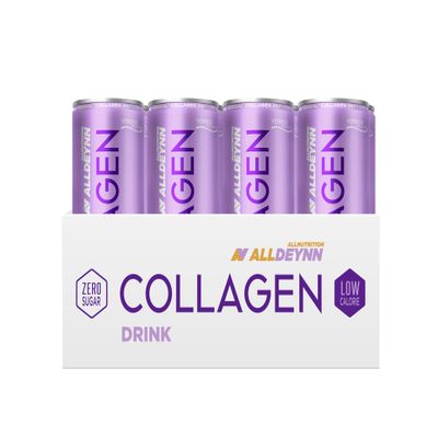 ALLDEYNN Collagen Grapefrutini Drink 330ml (pack of 12) Ready-to-Drink Sugar Free with Verisol Collagen & B Vitamins, Refreshing Grapefruit & Rose Flavour, Supports Skin, Hair & Nails
