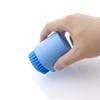 VILLCASE 2pcs Multipurpose Scrubbing Brush Clothes Cleaner with Wear-resistant Silica Gel Bristles, Mini Laundry Brush for Trousers and Clothes Cleaning, Green and Blue Set view 3