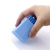 SOESFOUFU Mini Multipurpose Scrubbing Brush for Clothes and Shoe Cleaning 2pcs with Wear-resistant Silica Gel Bristles Creative Laundry Brush Set in Green and Blue view 4
