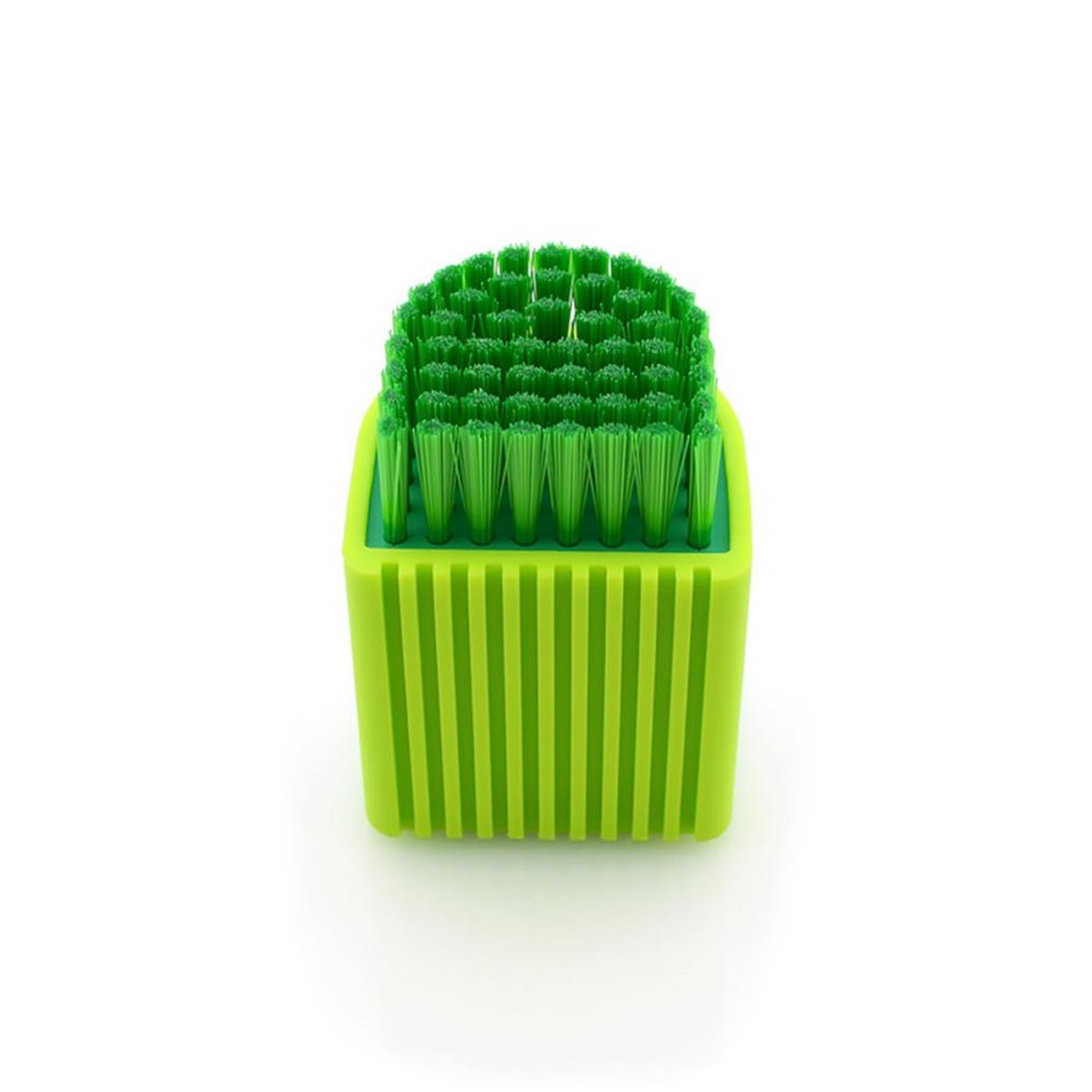 POPETPOP Clothes Washing Brush Green in Multipurpose Silica Gel 2pcs and Creative Mini Spot and Stain Cleaning Brush Set Blue Colours for Windows Shoes