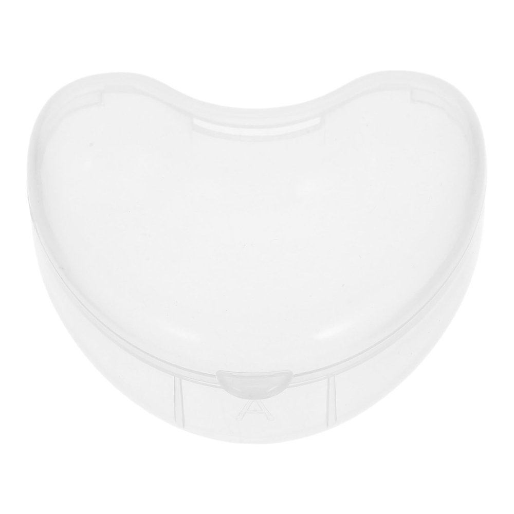 MAGICLULU Denture Storage Box Portable Plastic Retainer Case with Heart Shape Design and Sturdy Pp Material for Easy Carry and Daily Use