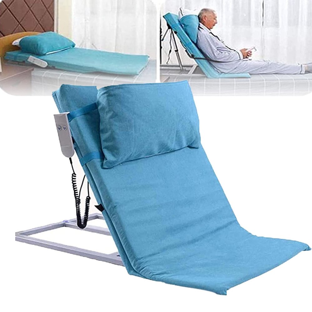 Adjustable Bed Backrest with Electric Pump, Lift Sit-Up Support Aid for Hospital Beds, Comfortable Nursing Care