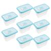 Abaodam Plastic Moisture Absorber Container 8pcs for Closet and Wardrobe with Enhanced Moisture Control, Reusable Dehumidifier view 1