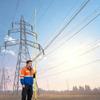 Insulated Telescopic Measuring Pole for Height Measurement, Survey Ruler with Meter Scale, Power Line Safety Utility Work Tool, 49.2 ft view 1