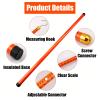 Telescopic Insulated Height Measuring Stick for Linemen, 5-18m (16.4-59.1 ft) Epoxy Resin, Ideal for Live Power Line Work, Durable & Reliable Height Tool view 3