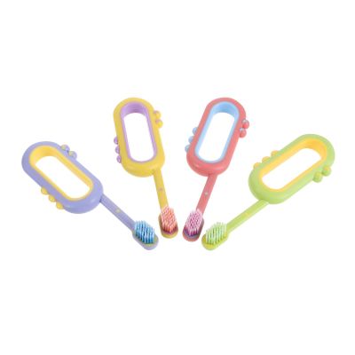 Healeved 4pcs Kids Soft Bristles Toothbrush | Manual Toothbrush with Ergonomic Grip Handle | Toddler Teeth and Gums Gentle Cleaning Brush for Oral Care (Age 3+)