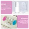 NUSITOU 9pcs Silicone Finger Toothbrush for Boy Girl Teeth Tongue Cleaner with Storage Boxes Food-Grade Soft Bristles for Years Colors Included view 4