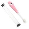 ERINGOGO Toothbrush with Soft Supple Bristles and Comfortable Grip, Safe for Teeth, Includes Storage Bucket, Suitable for Ages 2-12, Pink Manual Tooth Brush for Daily Oral Care view 1