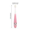 ERINGOGO Toothbrush with Soft Supple Bristles and Comfortable Grip, Safe for Teeth, Includes Storage Bucket, Suitable for Ages 2-12, Pink Manual Tooth Brush for Daily Oral Care view 2