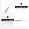 ERINGOGO Toothbrush with Soft Supple Bristles and Comfortable Grip, Safe for Teeth, Includes Storage Bucket, Suitable for Ages 2-12, Pink Manual Tooth Brush for Daily Oral Care view 3
