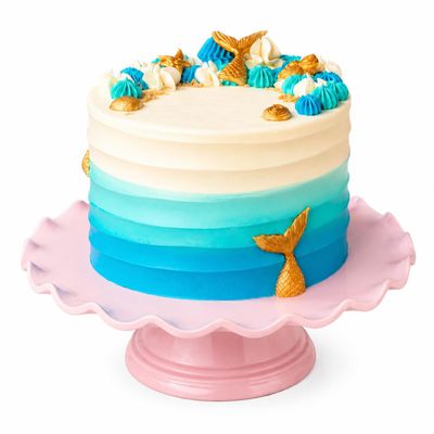 Patisserie Valerie Mermaid Under The Sea Birthday Cake 6" - 14 Portions